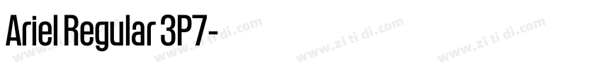 Ariel Regular 3P7字体转换